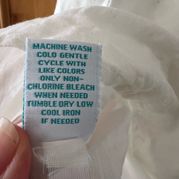 Calypso St Barth for Target White Linen Wrap Dress Ruffle Resort M - Picture 11 of 11